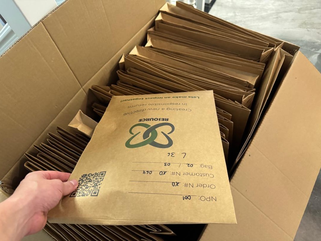 ReSource logo with envelopes